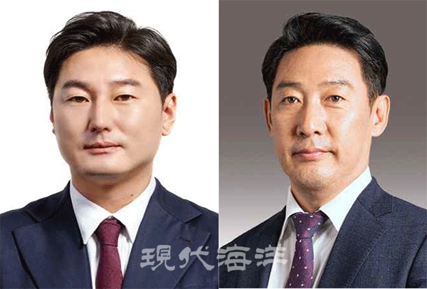 멸치수협 조합장 후보자. 사진 왼쪽부터 기호1 박성호 후보, 기호2 최필종 후보(기호순)