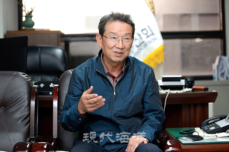 정영훈 한국수산회 회장. 사진_박종면 기자