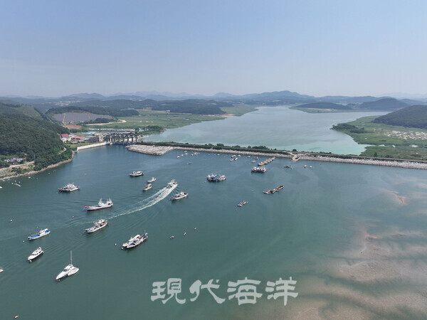 보령시 천북면과 오천면을 잇는 보령방조제