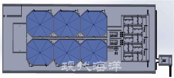 보급형 무지개송어 순환여과식 양어장 모델 3D 도면