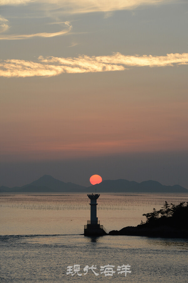 달리도에서 본 노을