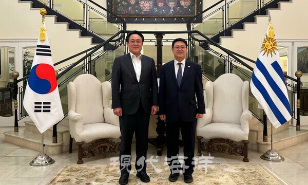 강도형 해양수산부 장관은 지난달 28일 루이스 알프레도 프라티 실베이라(Luis Alfredo Fratti Silveria) 우루과이 축산농업수산부 장관과 면담했다