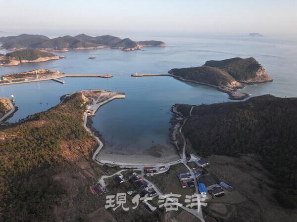 진도군 조도면 서거차도 모래미마을에서 본 서거차항