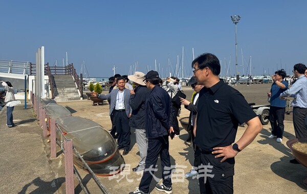 수산항 어촌신활력증진사업 현장점검