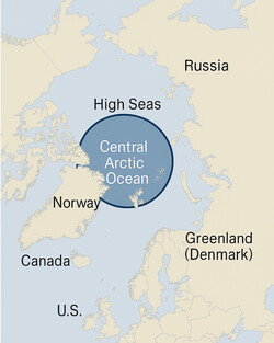 북극해 공해 수역 개략도