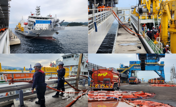 해양수산부와 해양환경공단은 대형방제선 ‘엔담호’를 활용한 긴급 급수 지원에 나선다고 밝혔다.