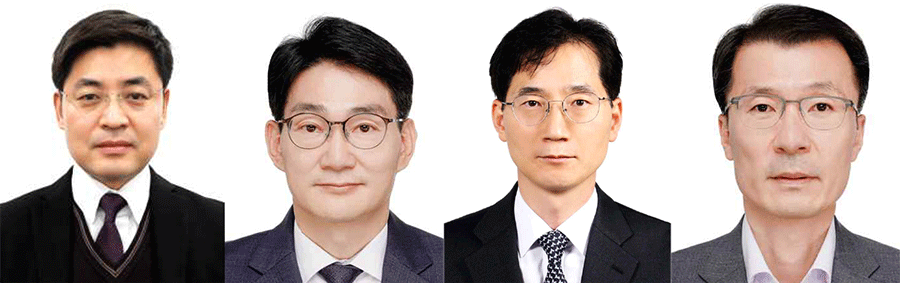 ​해양수산부(장관 전재수)가 1급 보직 5명 중 4명에 대한 인사를 단행했다. 사진 왼쪽부터 김재철 신임 기획조정실장, 최현호 수산정책실장, 이시원 중앙해양안전심판원장, 서정호 해양정책실장.