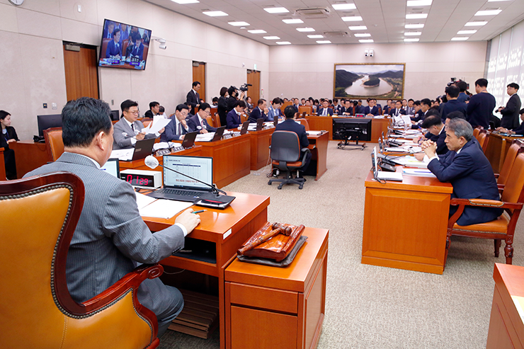 지난달 15일 국회 농림축산식품해양수산위원회의 해양수산부, 한국해양진흥공사, 한국해양과학기술원 등에 대한 국정감사가 실시됐다. 사진_박종면 기자