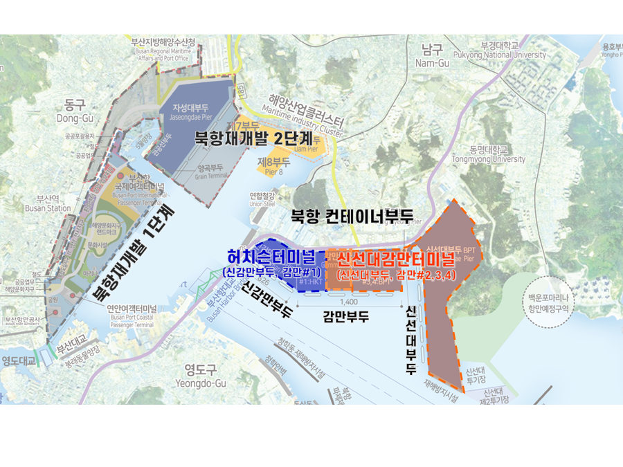 BPT는 2026년부터 기존 신선대부두(5개 선석)와 감만부두2개 선석에 더해 추가 1개 선석까지 운영하게 되어, 총 2,550m 길이의 안벽에서 5만 톤급 선박 8척을 동시에 처리할 수 있는 부산항 최대 규모의 컨테이너 터미널을 갖추게 된다