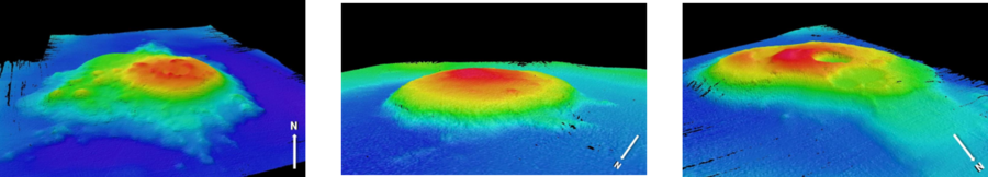 KHOA 해산(왼쪽부터 ), 아라온 해저구름, 소쿠리 해저놀 (제공=해양수산부)