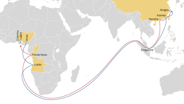 아프리카와 아시아 잇는 'MSC Irokoi' 서비스./MSC